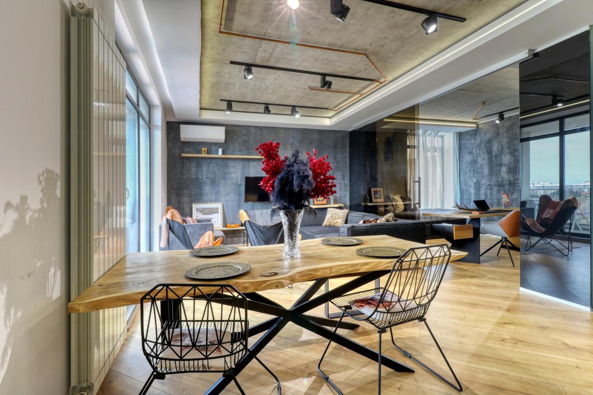 Penthouse Floreasca Bukarest Exteriör bild