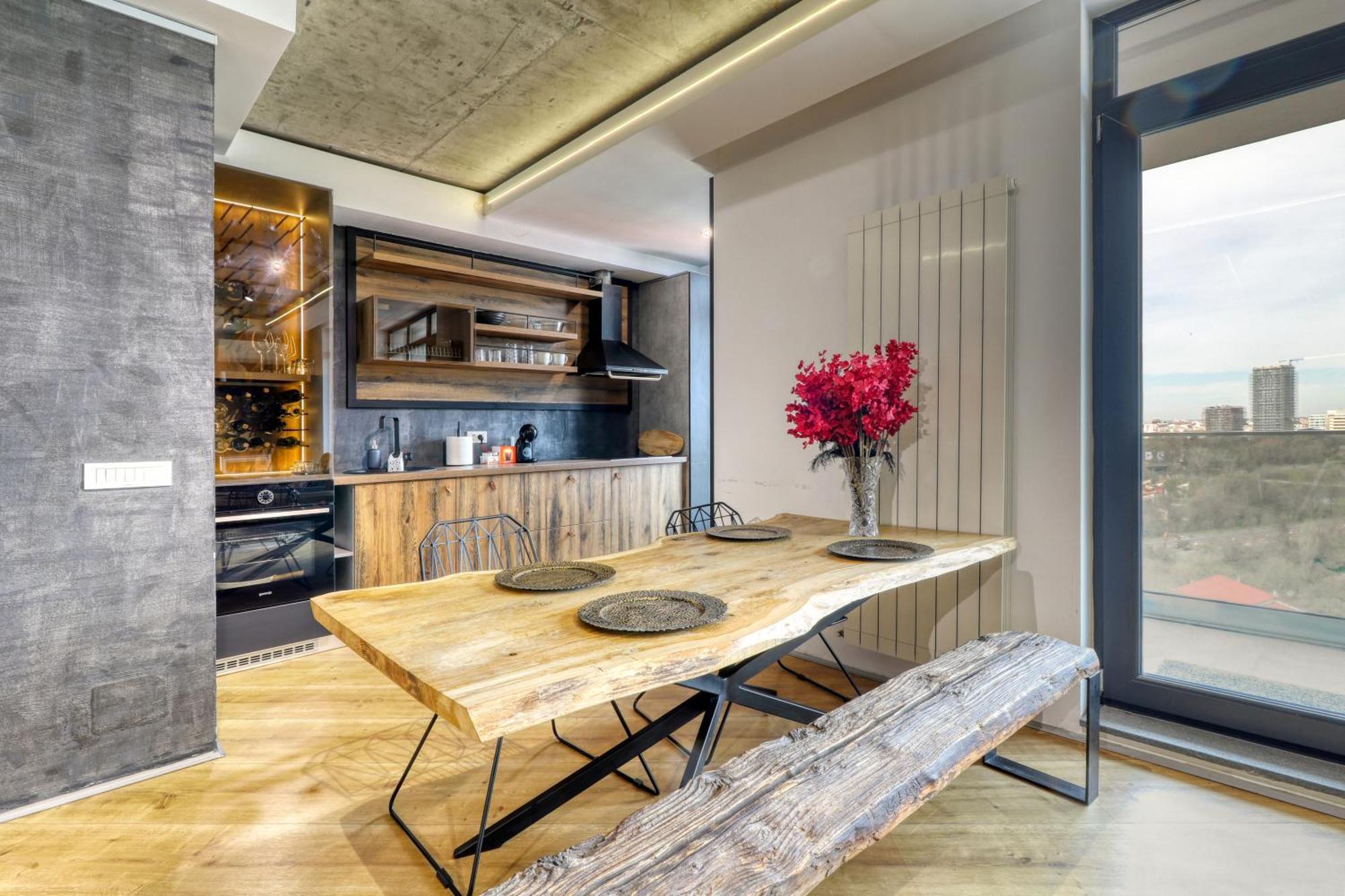 Penthouse Floreasca Bukarest Exteriör bild