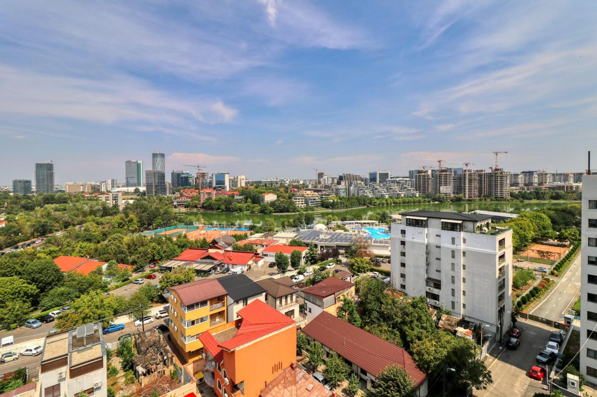 Penthouse Floreasca Bukarest Exteriör bild