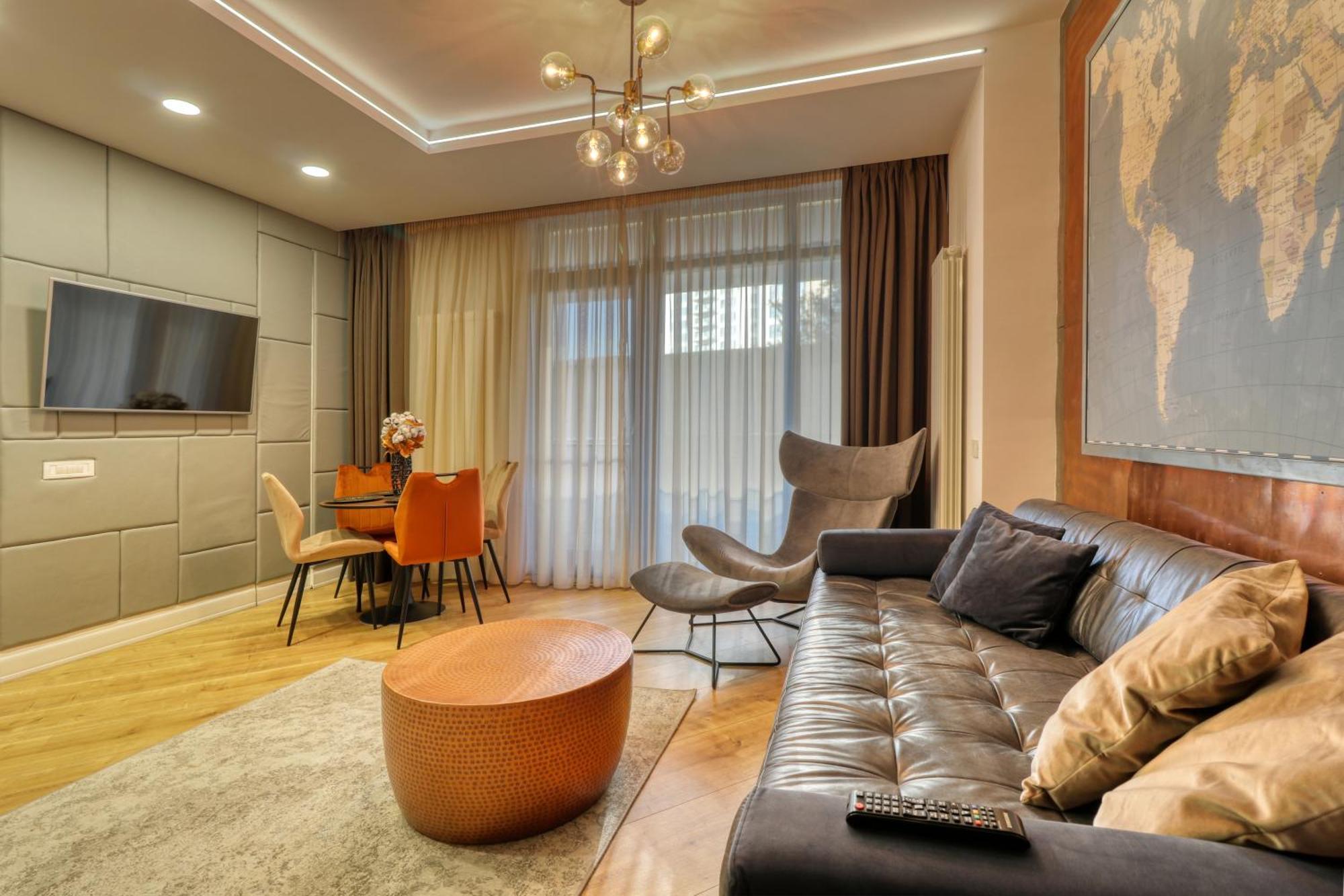 Penthouse Floreasca Bukarest Exteriör bild