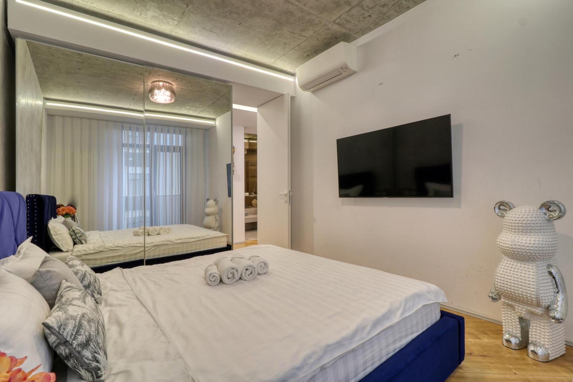 Penthouse Floreasca Bukarest Exteriör bild